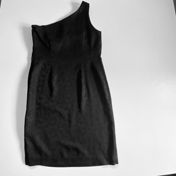 Jones New York Dresses & Skirts - Jones New York One Shoulder Shimmer Damask Dress sz 10​​​​​​​​​